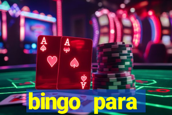 bingo para despedida de solteira para imprimir